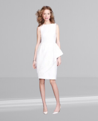 strapless dress linen White Strapless Mini Dress – Linen Cowl Back Dress