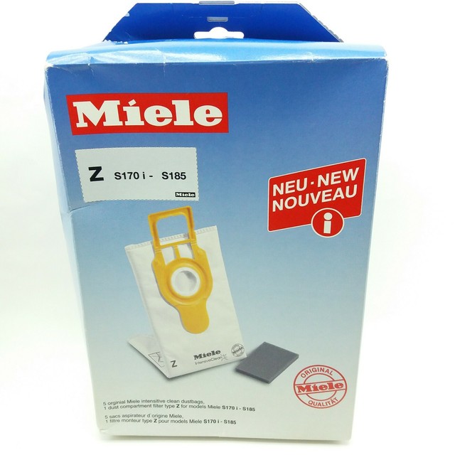 Genuine Miele Z Vacuum Bags 5 Plus 1 Dust Filter S170i S185 for sale