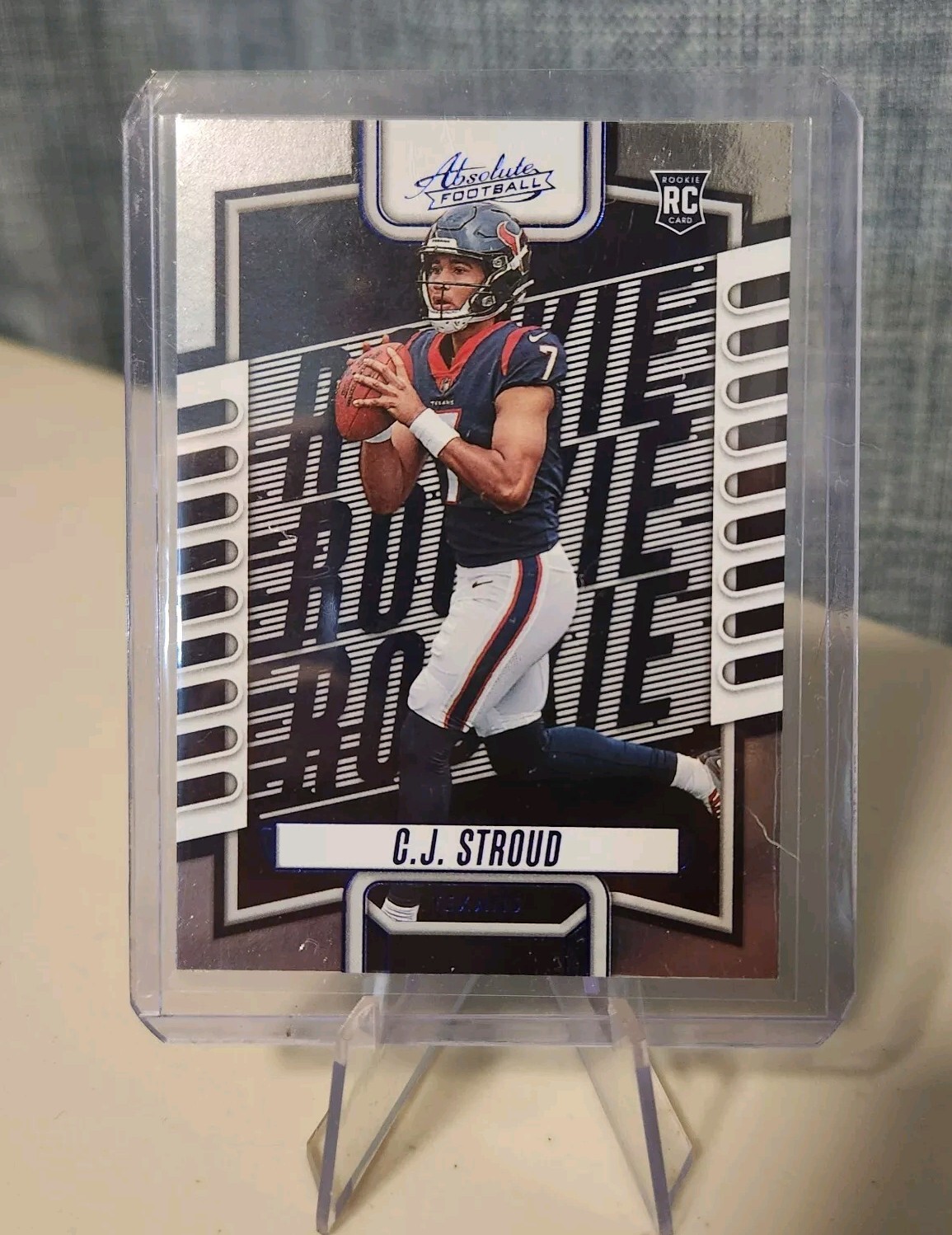 2023 Absolute #102 CJ Stroud Blue Foil RC Rookie Card - Houston Texans