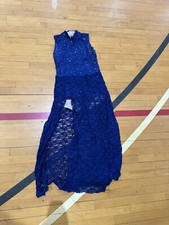 Blue Sleeveless Dress Used for Color Guard Good for All Activities