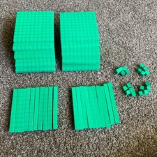 ETA hand2mind Base 10-LOT of 5 Sets-Math Manipulatives- 100s-10s-1s-20 Of Each