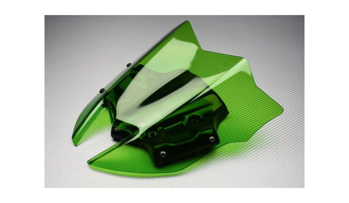 Bulle verte KAWASAKI Z900 pour moto Z-900 ZR900B de 2017 à double courbure