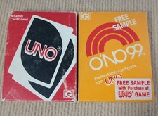 Vintage Uno O'no Ono 99 Original UNO Pair Card Game IGI International READ
