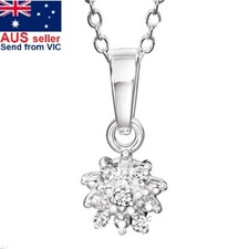 Avon Abellina Sterling Silver  Diamond Necklace FREE SHIPING new in Gift Box