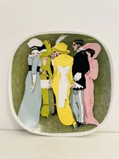 🟠 Piatto Campari porcellana Richard Ginori DUDOVICH 1980 pubblicità