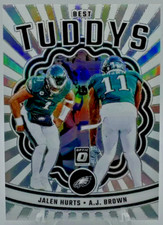 A.J. Brown RC Lot 5 Cards PSA 10 Prizm Red Donruss Hurts Optic Eagles Titans Pop