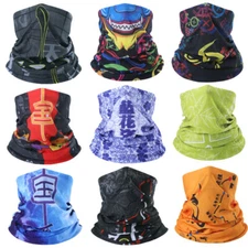 Sun UV Shield Thin Half Face Mask Neck Gaiter Bandana Scarf Tube For Men Women