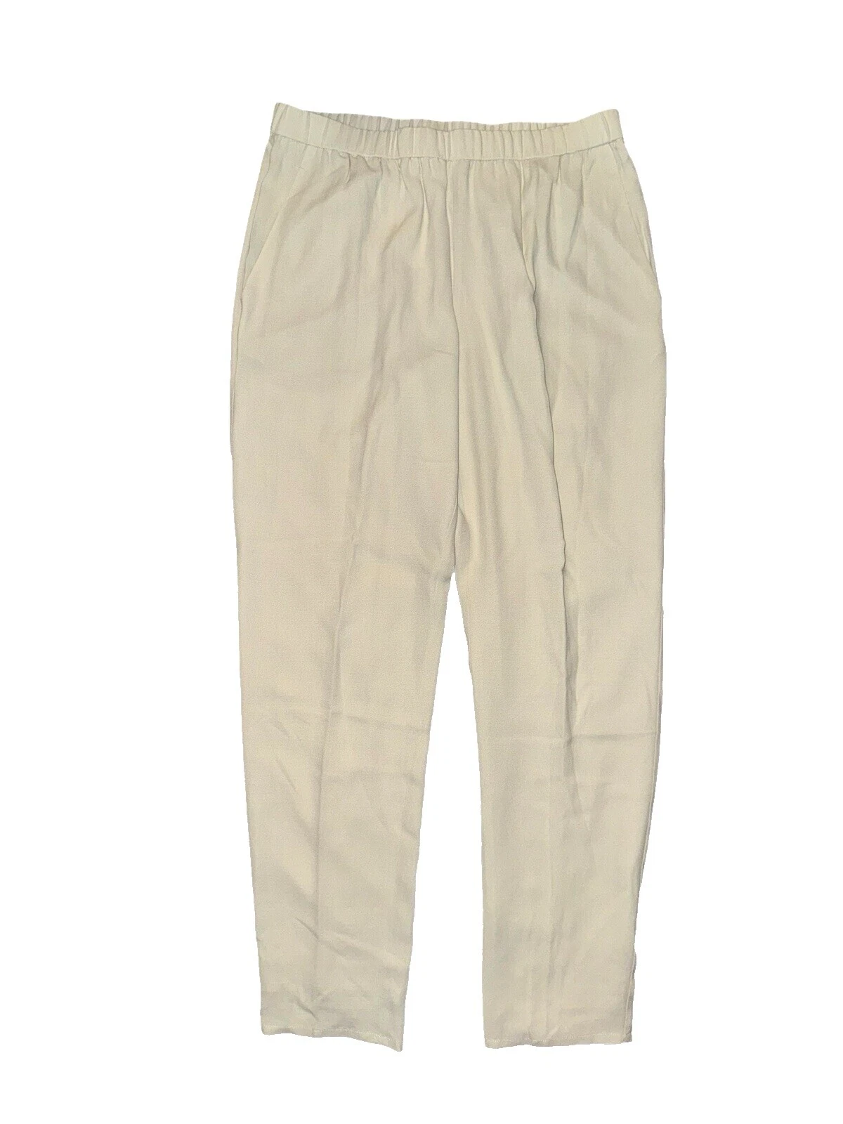 Pantalones blancos de seda Eileen Fisher para Mujeres
