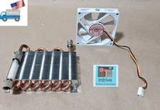 80mm 3-pin Fan & Radiator from Evercool WC-202 CPU Overclocking Water Cooler Kit