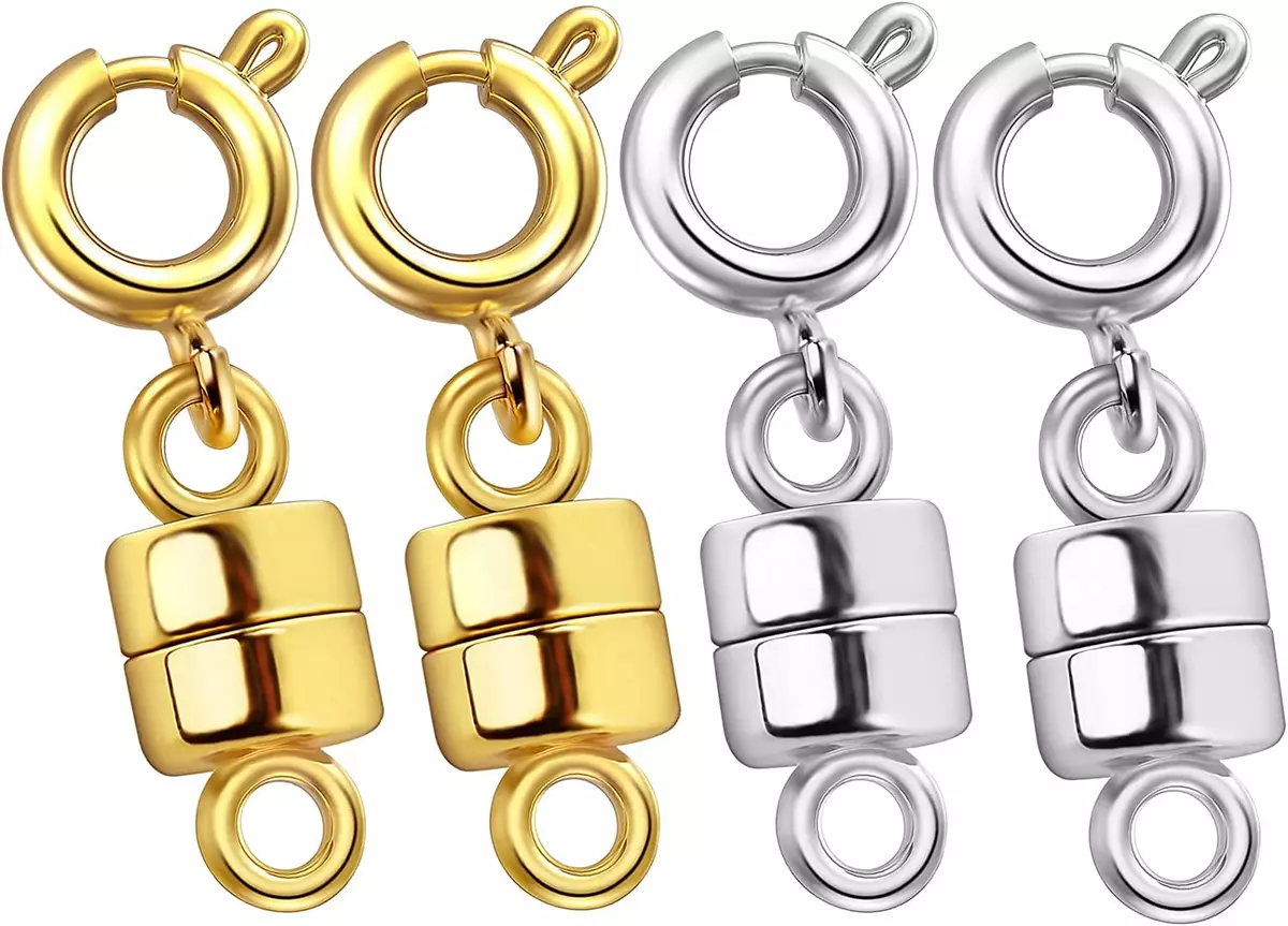 Kcctoo Magnetic Necklace Clasps and Closures 14k Gold and Silver Plated  Bracelet