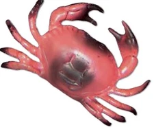 Plastic Crab Decoration - Nautical Tiki Accessory
