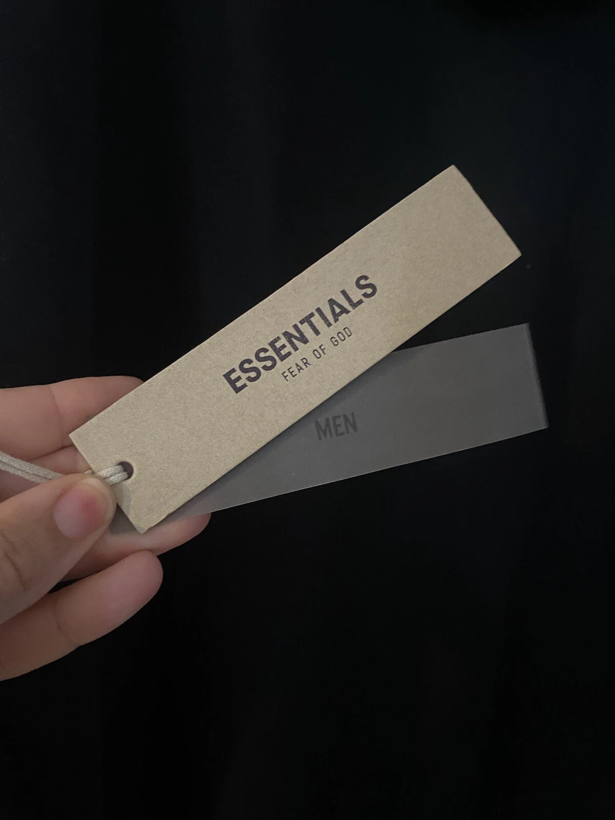 Felpa con cappuccio Fear Of God Essentials 100% autentica elasticizzata limousine taglia large con etichette