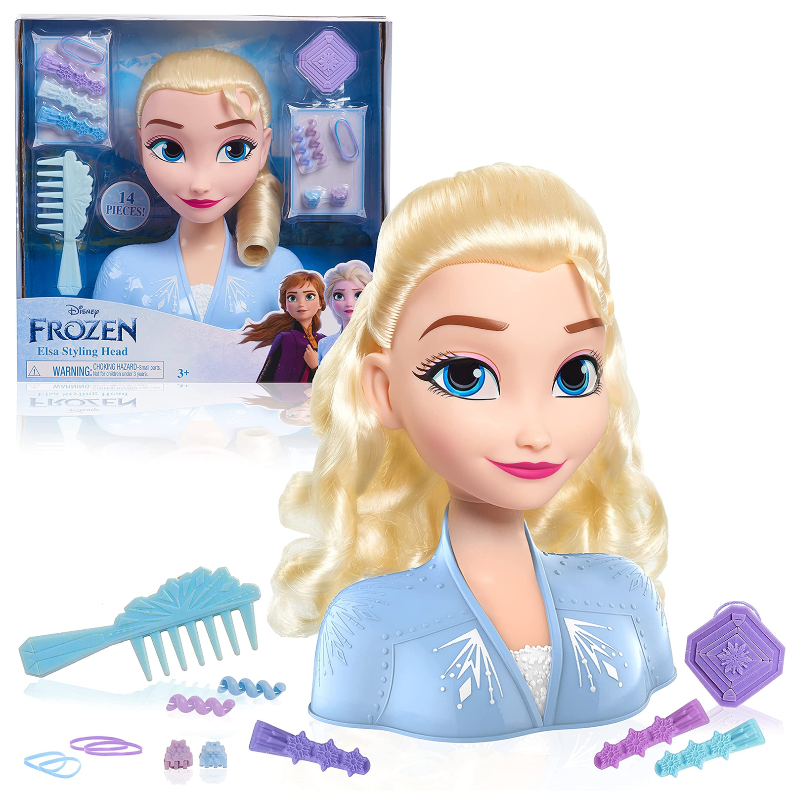 Merchandising Disney Frozen Deluxe Elsa Styling Head Toys - Disney Frozen Deluxe