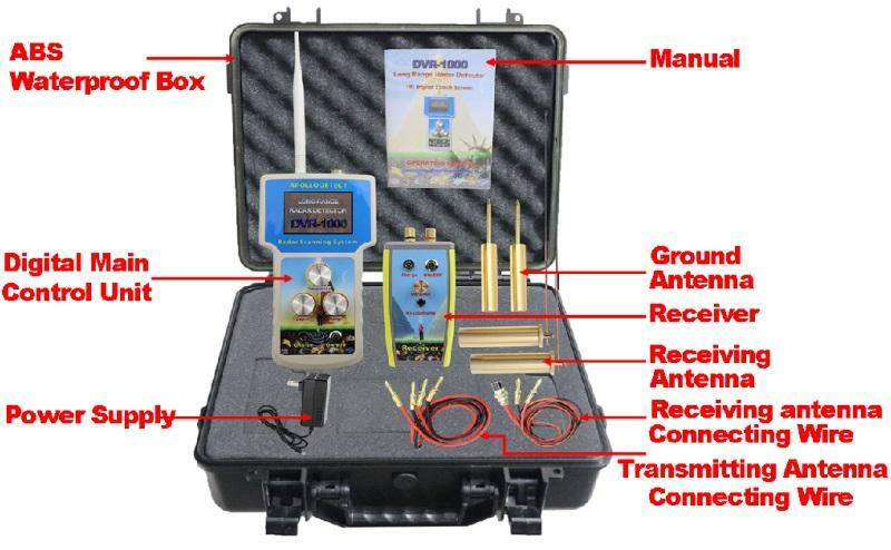 DVR-1000 Long Range Radar Metal Detector Detector Gold Silver