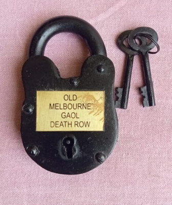 Vorhängeschloss 5 Zoll Old Melbourne Gaol Death Row Blacksmith Gunsmith Heavy...