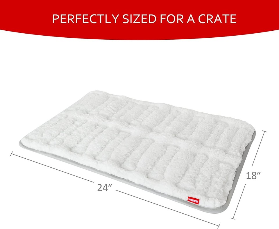 Visual Reference: Dog Bed Crate Mat Soft Plush Dog Bed Pad Machine