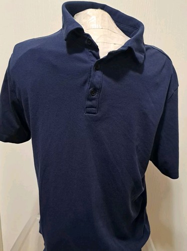 Banana Republic Herren blau kurzärmeliges Poloshirt Größe Large