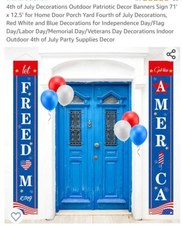 4th of july decorations, Outdoor Banner Signs, Balloons