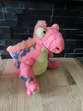 Stuffins Pink Dinosaur Stegosaurus Plush Lumpy Gang Squeaker Nylon 14" Parachute
