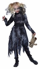Undead Killer Zombie Ghost Dress Girls Child Costume