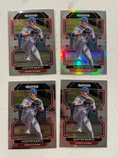 Lot (4) HUNTER BARCO 2022 Panini Prizm Draft Picks cards 1 Silver + 3 base
