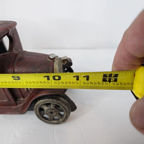 Vintage Cast Iron Model T Stake Bed Wagon Toy - 2-Piece - Christmas Tree Hauler - Picture 13 of 13