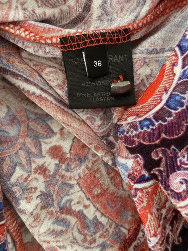 NWOT ISABEL MARANT Runway "Maxence" Paisley Top SZ 36 Pink Purple Milena Shirt - Picture 9 of 9