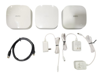 eero Pro 6 AX4200 Tri Band Wi Fi 6 Mesh Wifi System (confezione da 3) LEGGI UD
