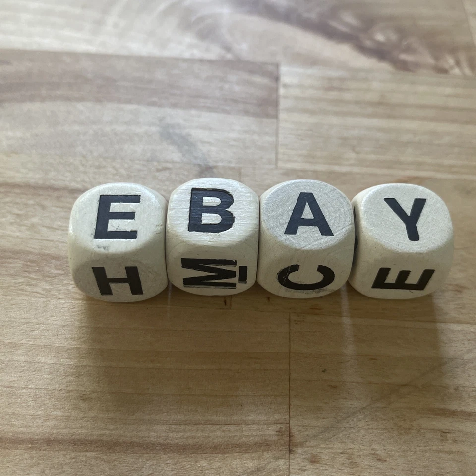 Boggle 1976 Parker Brothers Juego Reemplazo Dados Bloques Letra Die Antiguo Stock Foto 2 de 4