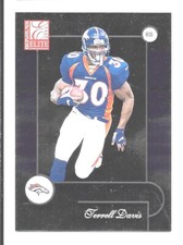 2001 Donruss Elite Football Terrell Davis Broncos #29 NRMT