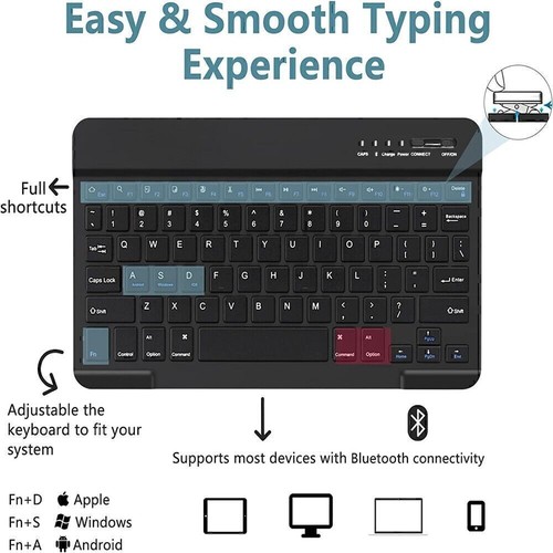 Keyboard Case Mouse For iPad 5/6/7/8/9/10/11th Gen Air 11 M3 2025 6/5/4th Pro 11 - Picture 22 of 64