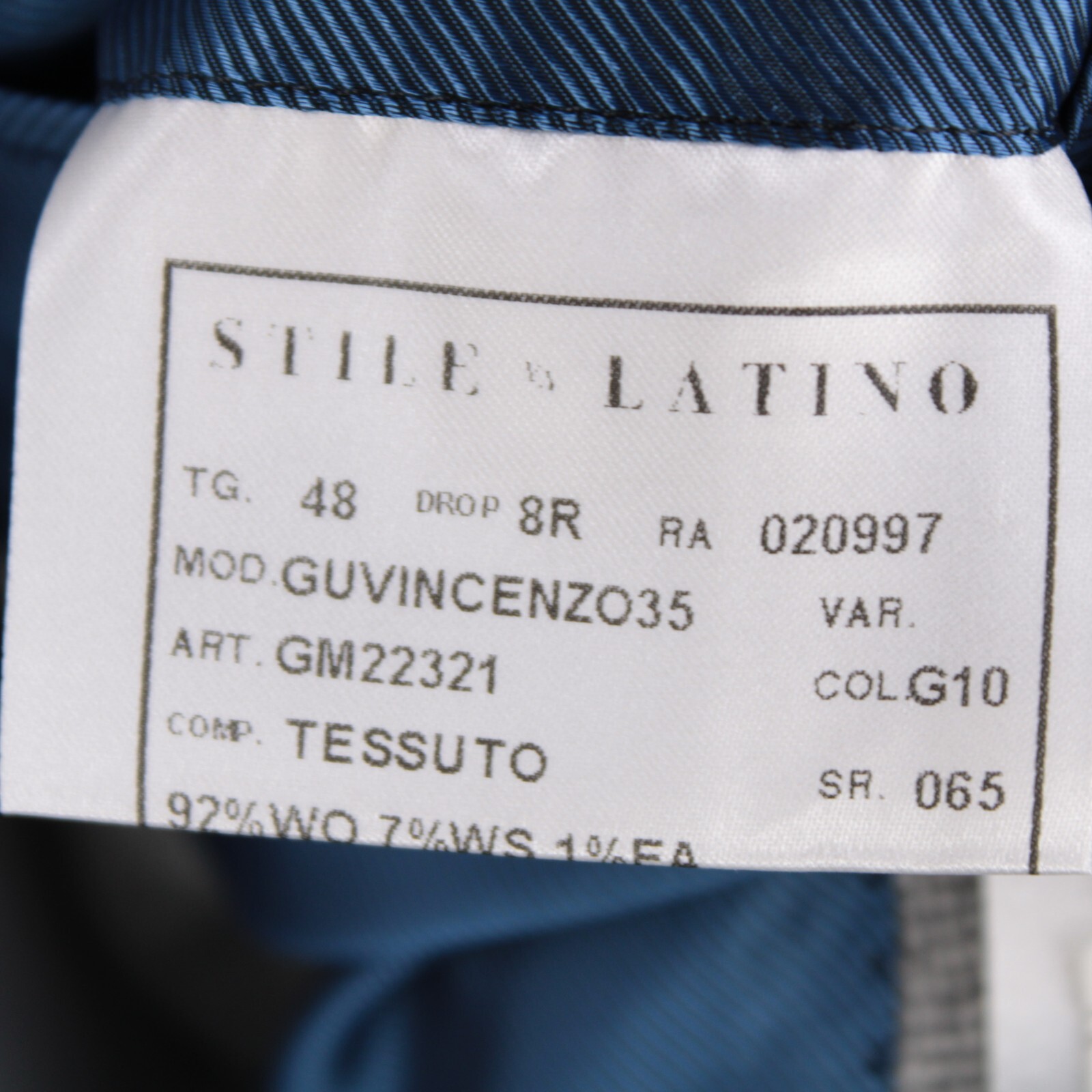 Stile Latino NWT Wool / Cashmere Sport Coat Size 48R (38R US) In Gray Melange image 8