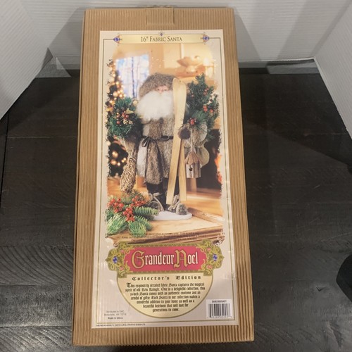 NEW Grandeur Noel Fabric Santa Ski 2000 Collectors Edition Christmas Decor 16” - Picture 15 of 18