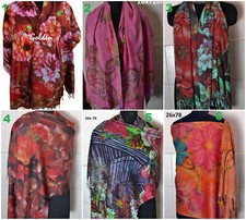 DESIGNER PRINT SHAWL 100 CASHMERE PASHMINA FASHIONABLE STOLE  9 DESIGNS CHOICE