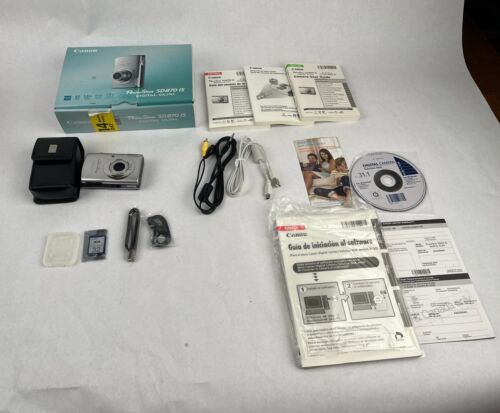 Canon PowerShot Digital IXUS 860 IS / Digital ELPH SD870 IS 8.0MP - Silver - Picture 1 of 8