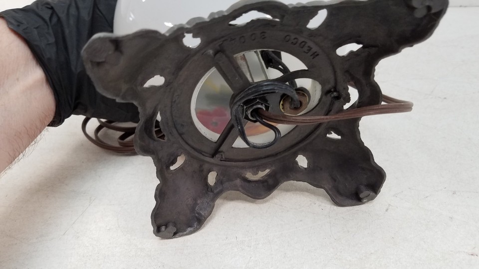 Vintage Hurricane Lamp Without The Glass Top eBay