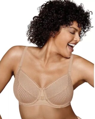 Playtex Love My Curves 36D Full-Figure Balconette Underwire Bra