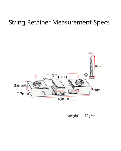 Bass Guitar 3 String Tree Guide Black for Fender/Gibson/banez/Jackson/Yamaha - Picture 4 of 8