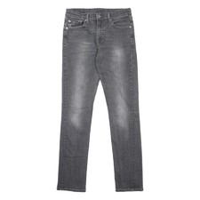LEVI'S 511 Slim Herren Jeans Grau Slim Skinny Denim Medium W29 L34 Reißverschluss