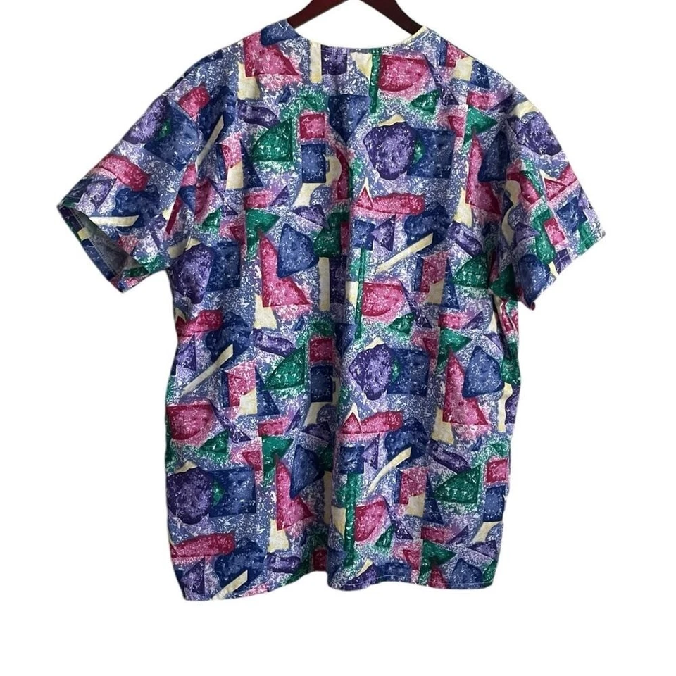 Uniforme Melocotones Mujer Top XL Uniforme Médico Enfermera Trabajo Dental Informal Foto 3 de 4