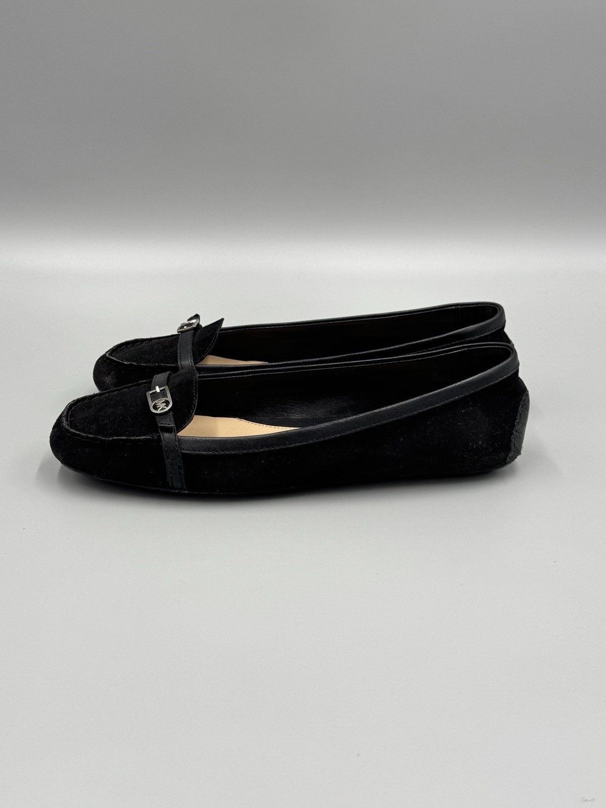 Michael Kors Women's Bryce Moc Suede Black Ballet Flats Shoes Size 8.5M READ thumbnail 5