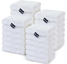 100X FACE CLOTHS TOWELS 100% EGYPTIAN COTTON SOFT FLANNELS HAND WASHCLOTH TOWELS