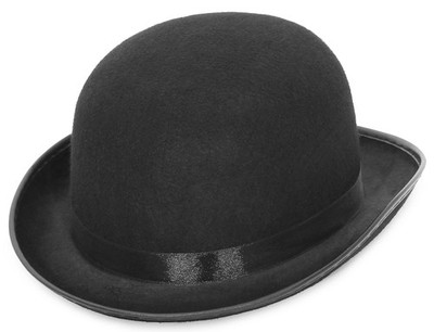 Herren Damen Melone Bowler Hut Herbst Reiterhut Filzhut Erwachsenenhut Fedora...