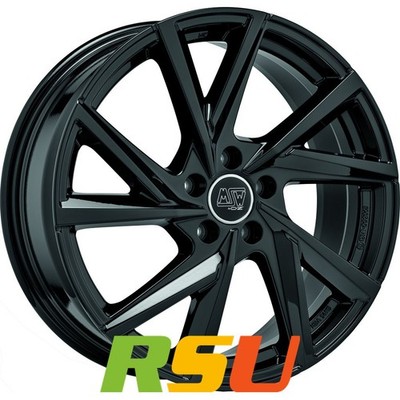 4x MSW MSW 80/5 gloss black 8x18'' ET55 LK5 108 ML 63.4 Alufelgen 18 Zoll