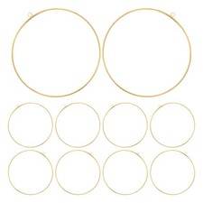 12 Pcs Dream Catcher Round Ring Floral Hoop Frame Boho Wreath Rings