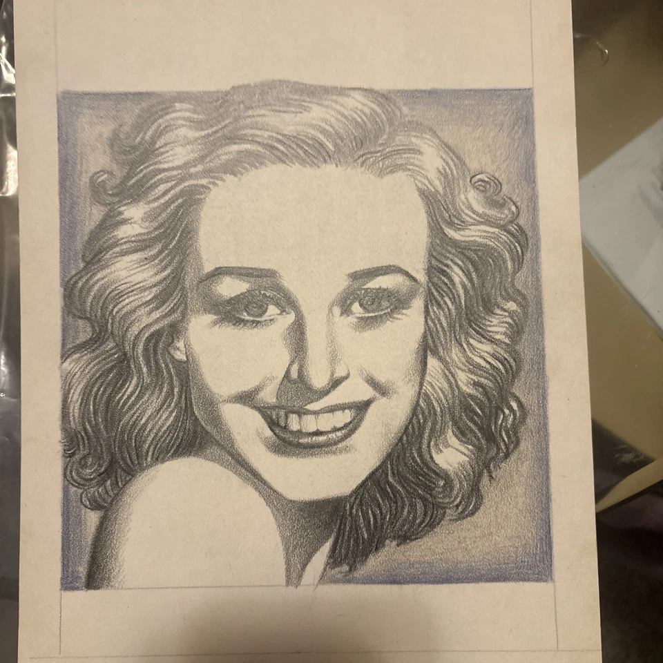 Hannes Bok Original Drawing OOAK Rare Arkham House Sci-fi Illustrator+PROOF - Image 2 of 4