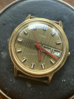 Timex Mercury Herrenuhr von 1974, Cal. M27 - funktionstüchtig - braucht neuen Vorbau