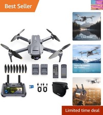 Foldable Drone for Adults with 4K Camera, 3-Axis Gimbal, 5" Touchscreen Remot...