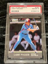1991 FLEER ULTRA UPDATE LARRY WALKER #U93 PSA ROOKIE RC BASEBALL MONTREAL EXPOS