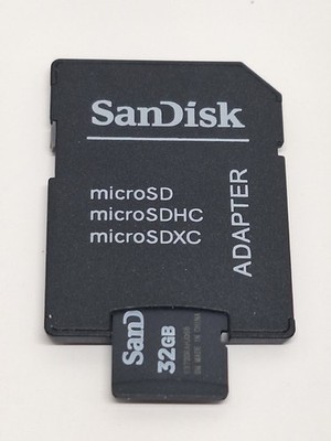 SanDisk 32gb Class 10 Micro SDHC Memory Card with Adapter